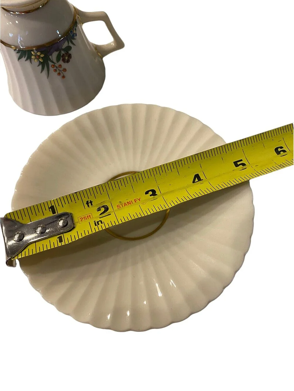 Vintage Lenox Rutledge Demitasse Cup and Saucer Set